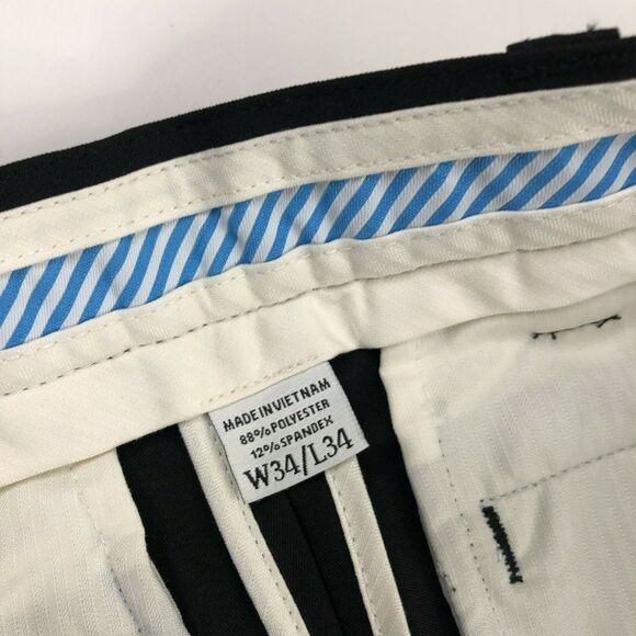 FJ Footjoy 34 x 34 (Actual 35W 33L) EUC Mens Athletic Active Golf Black Pants - Picture 7 of 7